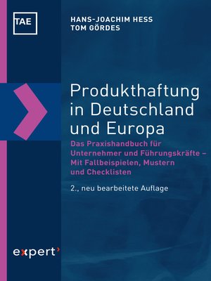 cover image of Produkthaftung in Deutschland und Europa